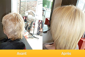 Lissage brésilien avant aprés